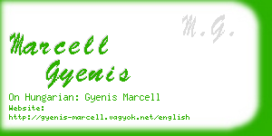 marcell gyenis business card